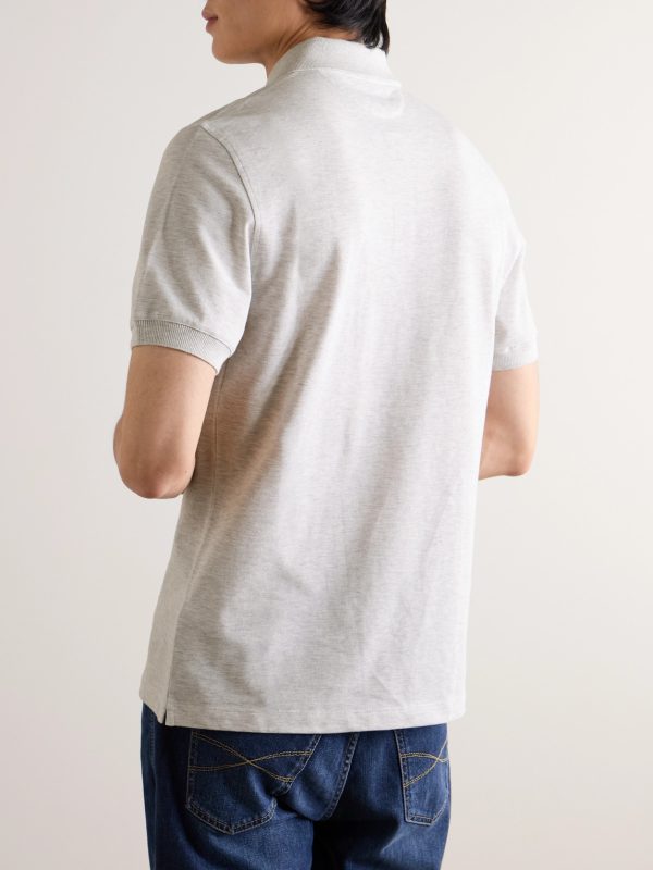 Slim-Fit Cotton Polo Shirt - BK Slim-Fit Cotton Polo Shirt - BK