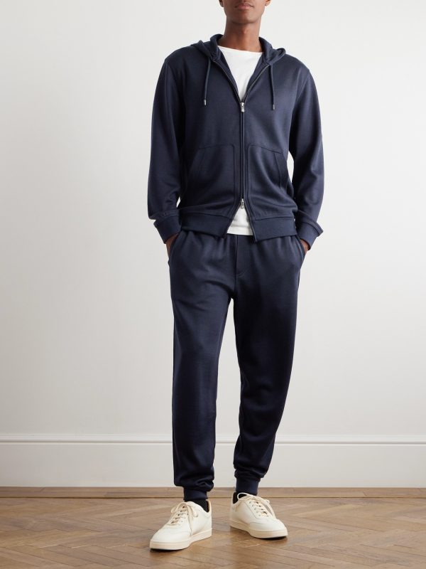 Cashmere-Blend Zip-Up Hoodie - OU