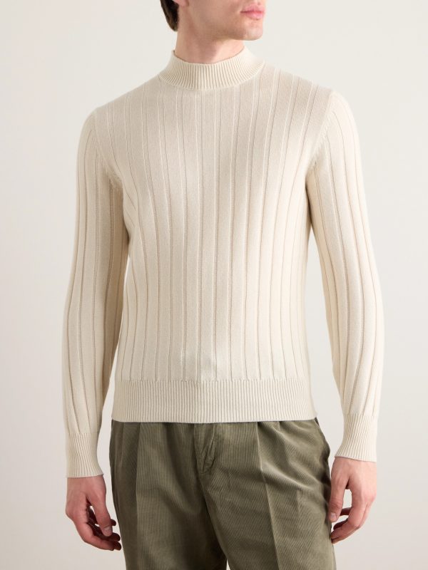 Ribbed Cashmere Sweater - FR Ribbed Cashmere Sweater - FR