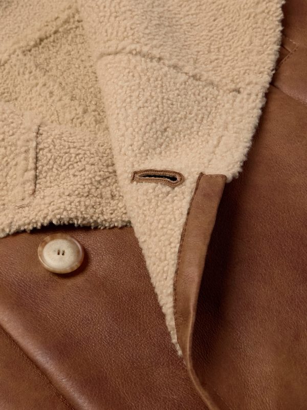 Double-Breasted Shearling Peacoat - CU Double-Breasted Shearling Peacoat - CU