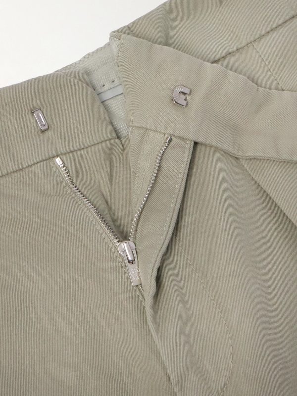 Tapered Pleated Cotton-Twill Suit Trousers - E1 Tapered Pleated Cotton-Twill Suit Trousers - E1