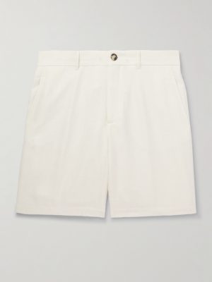 Straight-Leg Linen, Silk, Wool and Cotton-Blend Bermuda Shorts Straight-Leg Linen, Silk, Wool and Cotton-Blend Bermuda Shorts