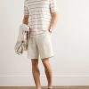 Straight-Leg Linen, Silk, Wool and Cotton-Blend Bermuda Shorts - OU Straight-Leg Linen, Silk, Wool and Cotton-Blend Bermuda Shorts - OU