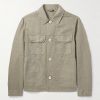 Linen and Cotton-Blend Gabardine Overshirt Linen and Cotton-Blend Gabardine Overshirt