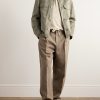 Linen and Cotton-Blend Gabardine Overshirt - OU Linen and Cotton-Blend Gabardine Overshirt - OU