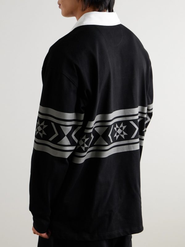 Jonah Printed Cotton-Jersey Polo Shirt - BK Jonah Printed Cotton-Jersey Polo Shirt - BK