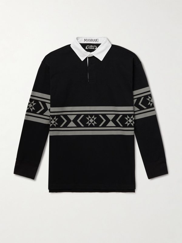 Jonah Printed Cotton-Jersey Polo Shirt Jonah Printed Cotton-Jersey Polo Shirt