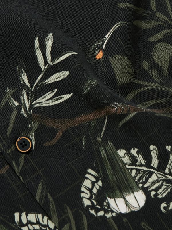 Camp-Collar Printed Lyocell-Twill Shirt - CU Camp-Collar Printed Lyocell-Twill Shirt - CU