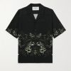 Camp-Collar Printed Lyocell-Twill Shirt Camp-Collar Printed Lyocell-Twill Shirt