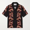 Taniwha Camp-Collar Printed Lyocell-Twill Shirt Taniwha Camp-Collar Printed Lyocell-Twill Shirt