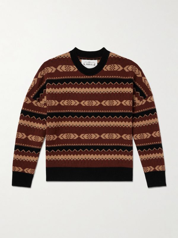 Rongo Jacquard-Knit Merino Wool and Cashmere-Blend Sweater Rongo Jacquard-Knit Merino Wool and Cashmere-Blend Sweater