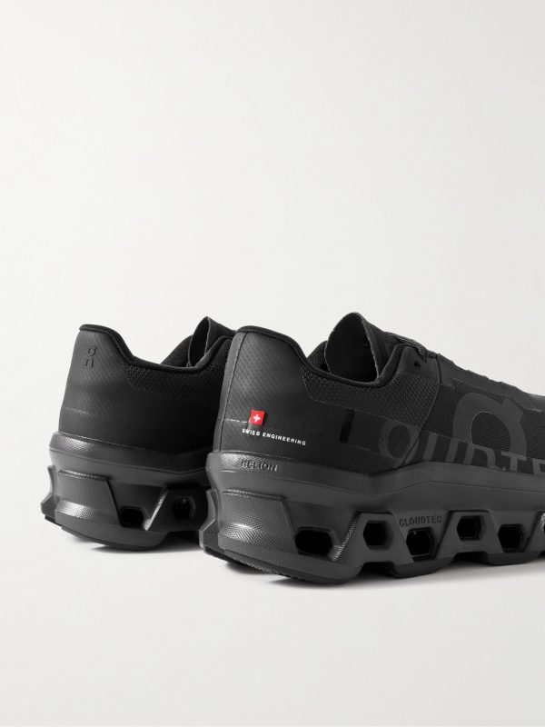 Cloudmonster Rubber-Trimmed Mesh Running Sneakers - BK Cloudmonster Rubber-Trimmed Mesh Running Sneakers - BK