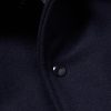 Padded Wool-Blend Felt and Cracked Glossed-Leather Varsity Jacket - CU