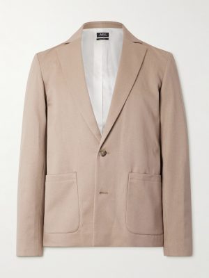 Luc Unstructured Wool and Cotton-Blend Twill Suit Jacket Luc Unstructured Wool and Cotton-Blend Twill Suit Jacket