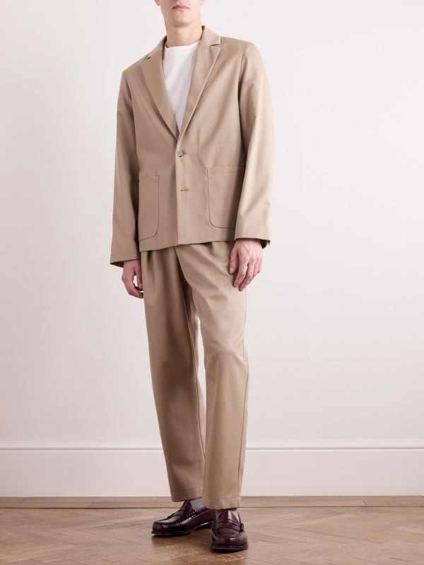 Luc Unstructured Wool and Cotton-Blend Twill Suit Jacket - OU
