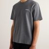 Logo-Flocked Cotton-Jersey T-Shirt - FR