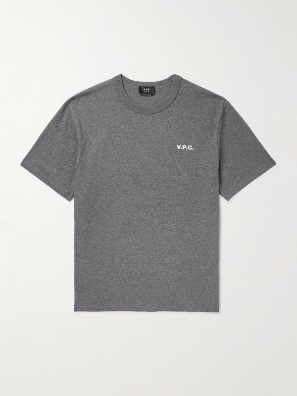 Logo-Flocked Cotton-Jersey T-Shirt