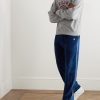 Straight-Leg Logo-Embroidered Cotton-Blend Velour Track Pants - OU