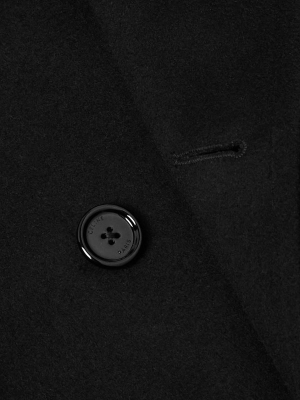 Slim-Fit Double-Breasted Cashmere Coat - CU Slim-Fit Double-Breasted Cashmere Coat - CU