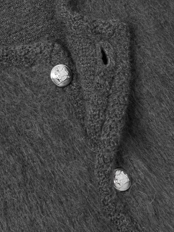 Brushed Mohair-Blend Cardigan - CU Brushed Mohair-Blend Cardigan - CU