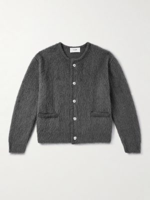 Brushed Mohair-Blend Cardigan Brushed Mohair-Blend Cardigan