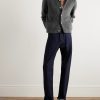 Brushed Mohair-Blend Cardigan - OU Brushed Mohair-Blend Cardigan - OU