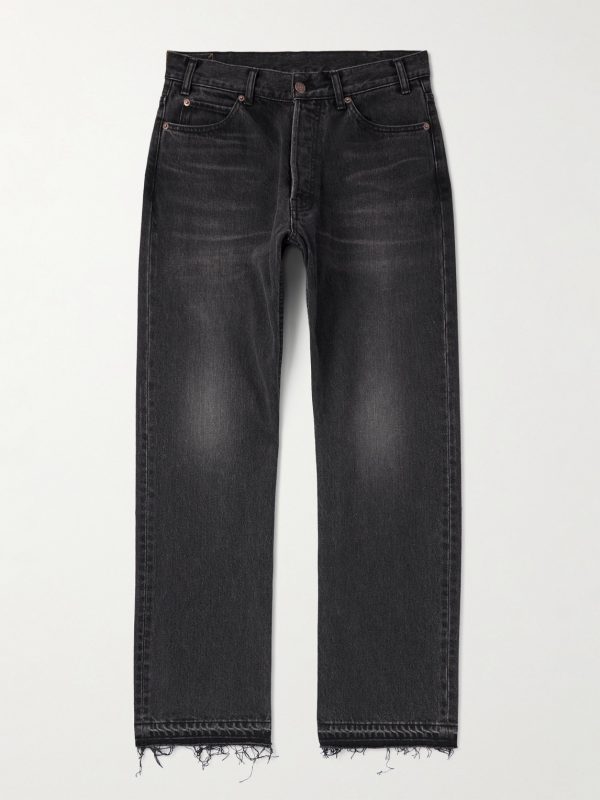 Wesley Straight-Leg Distressed Jeans