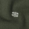Triomphe Slim-Fit Logo-Embroidered Wool and Cashmere-Blend Sweater - CU Triomphe Slim-Fit Logo-Embroidered Wool and Cashmere-Blend Sweater - CU