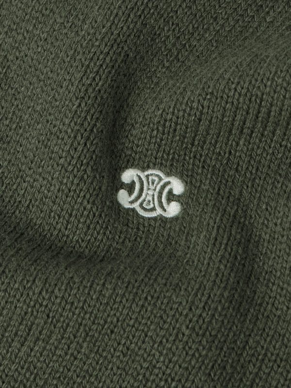 Triomphe Slim-Fit Logo-Embroidered Wool and Cashmere-Blend Sweater - CU Triomphe Slim-Fit Logo-Embroidered Wool and Cashmere-Blend Sweater - CU