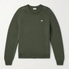 Triomphe Slim-Fit Logo-Embroidered Wool and Cashmere-Blend Sweater Triomphe Slim-Fit Logo-Embroidered Wool and Cashmere-Blend Sweater