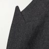Slim-Fit Double-Breasted Pinstriped Brushed Wool-Twill Suit Jacket - E1