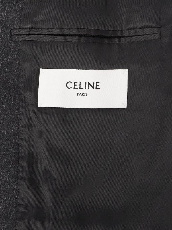 Slim-Fit Double-Breasted Pinstriped Brushed Wool-Twill Suit Jacket - E2