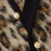 Cropped Leopard-Print Mohair-Blend Cardigan - CU