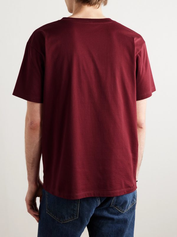 Logo-Embroidered Cotton-Jersey T-Shirt - BK Logo-Embroidered Cotton-Jersey T-Shirt - BK