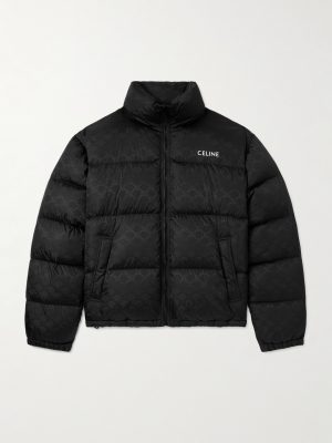Quilted Logo-Jacquard Nylon Down Jacket Quilted Logo-Jacquard Nylon Down Jacket