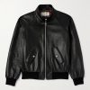 Slim-Fit Leather Blouson Jacket Slim-Fit Leather Blouson Jacket