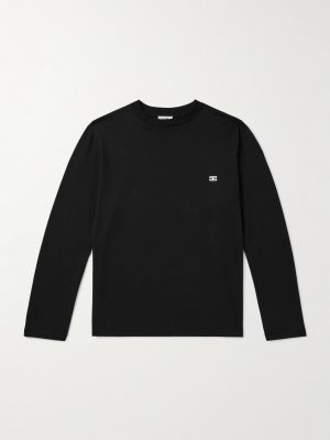 Logo-Embroidered Cotton-Jersey T-Shirt Logo-Embroidered Cotton-Jersey T-Shirt