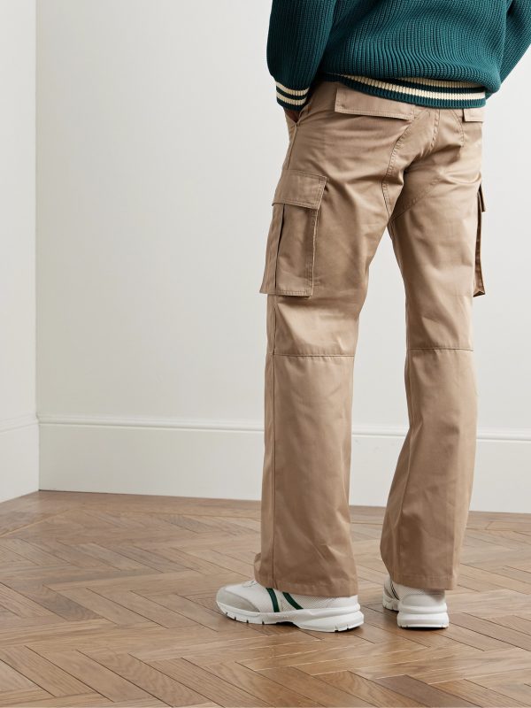 Straight-Leg Twill Cargo Trousers - BK