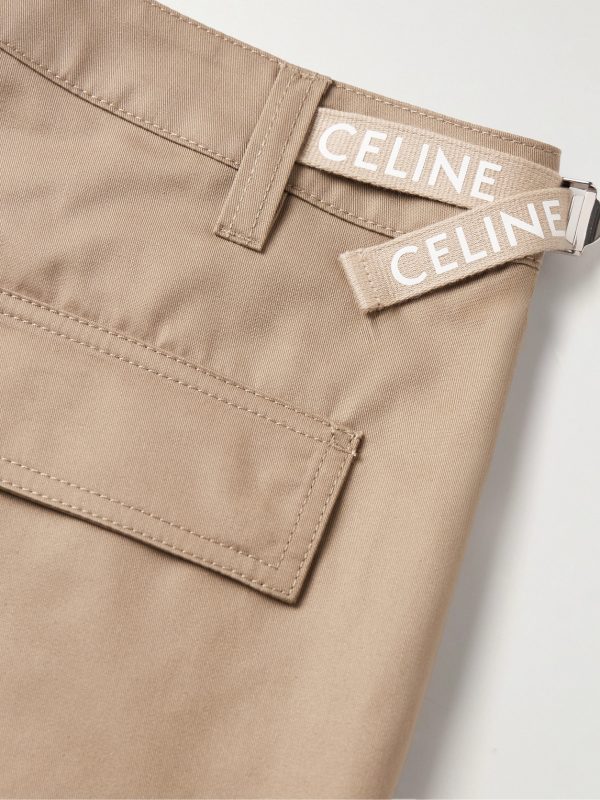 Straight-Leg Twill Cargo Trousers - CU