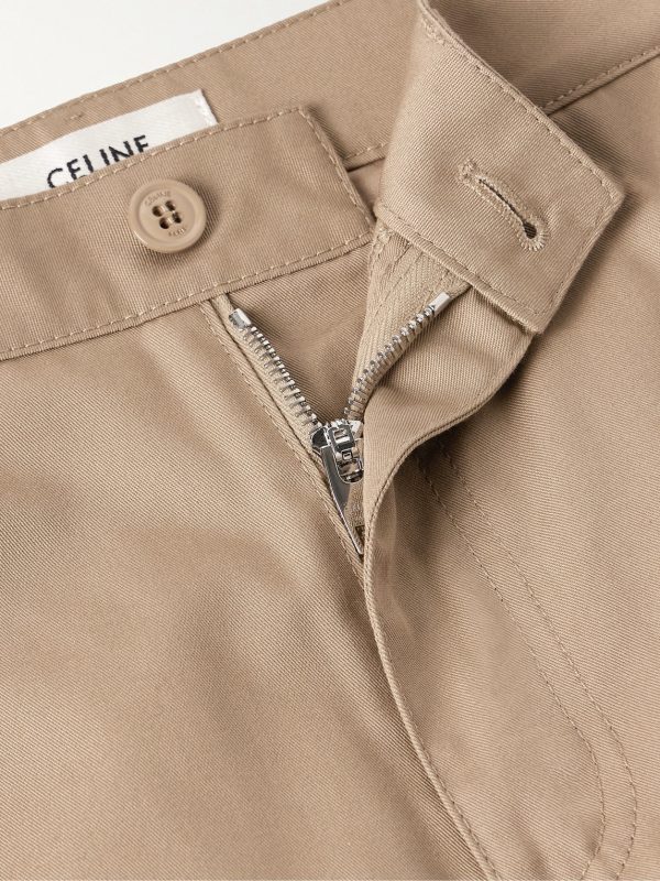 Straight-Leg Twill Cargo Trousers - E1