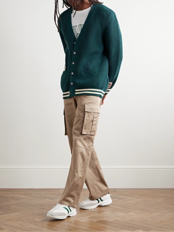 Straight-Leg Twill Cargo Trousers - OU