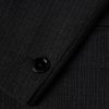 Pinstriped Wool and Silk-Blend Gabardine Blazer - CU Pinstriped Wool and Silk-Blend Gabardine Blazer - CU