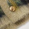 Checked Brushed Jacquard-Knit Cardigan - E1 Checked Brushed Jacquard-Knit Cardigan - E1