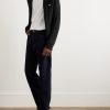 Logo-Embroidered Cable-Knit Cashmere Cardigan - OU Logo-Embroidered Cable-Knit Cashmere Cardigan - OU