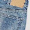 Wide-Leg Distressed Jeans - CU