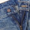 Wide-Leg Distressed Jeans - E1