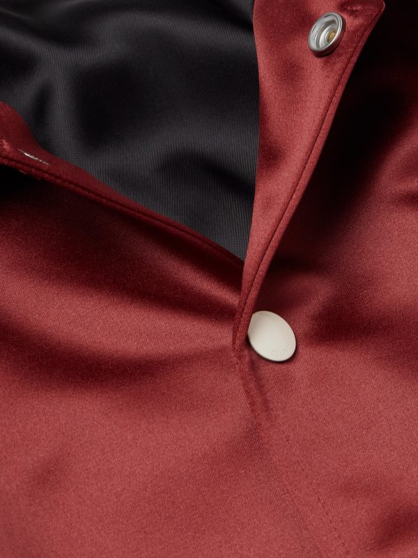 Teddy Logo-Embroidered Satin Varsity Jacket - CU Teddy Logo-Embroidered Satin Varsity Jacket - CU