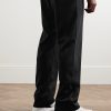 Straight-Leg Striped Jersey Sweatpants - BK Straight-Leg Striped Jersey Sweatpants - BK