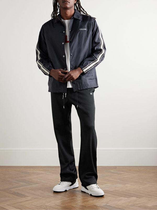 Straight-Leg Striped Jersey Sweatpants - OU Straight-Leg Striped Jersey Sweatpants - OU