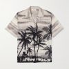 Hawaii Camp-Collar Printed Silk Crepe de Chine Shirt Hawaii Camp-Collar Printed Silk Crepe de Chine Shirt